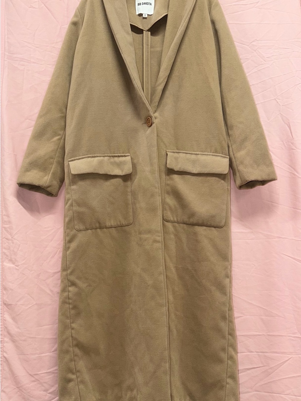 BB Dakota Tan Dress Coat